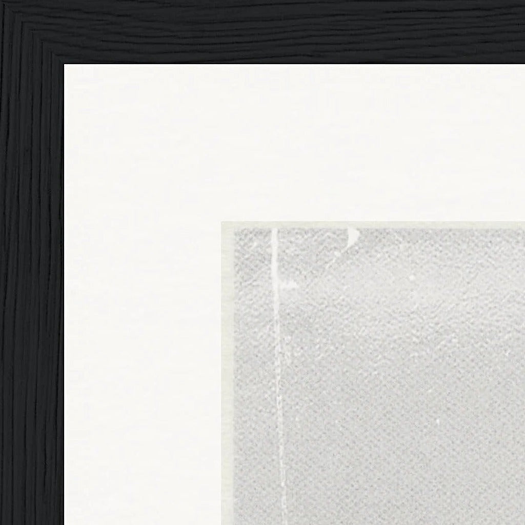 The Space We Share Framed print 30x30 cm / 12x12″ Black frame corner detail