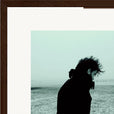 Misty Mind Framed print 30x30 cm / 12x12″ Dark wood frame corner detail