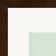 Lacey Leg Framed print 30x30 cm / 12x12″ Dark wood frame corner detail