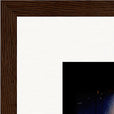 Have a Looksie Framed print 30x30 cm / 12x12″ Dark wood frame corner detail