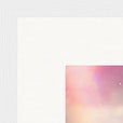 Indigo Sky Framed print 30x30 cm / 12x12″ White frame corner detail