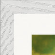 Emerald Storms Framed print 30x30 cm / 12x12″ White frame corner detail
