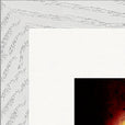 Chromatic Kiss Framed print 30x30 cm / 12x12″ White frame corner detail