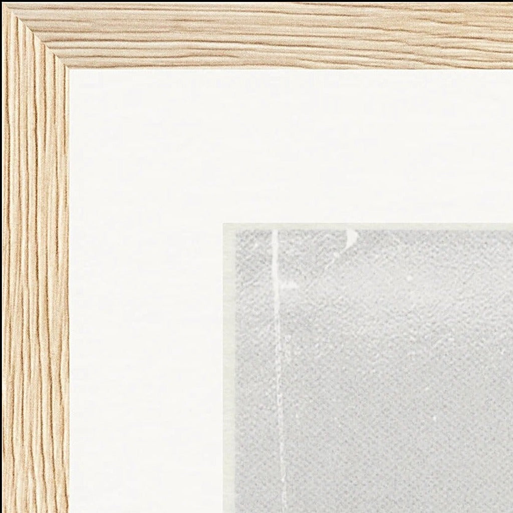 The Space We Share Framed print 30x30 cm / 12x12″ Wood frame corner detail