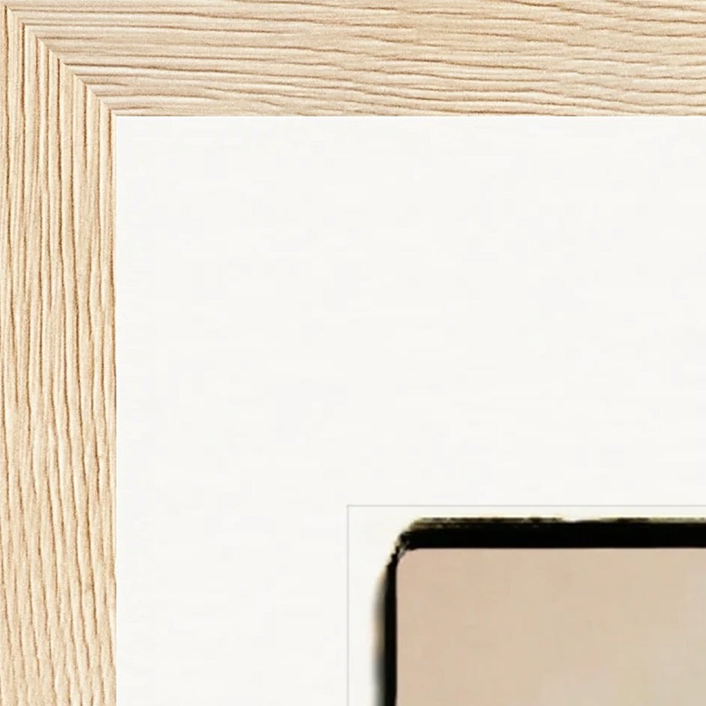 Hat On Framed print 30x30 cm / 12x12″ Wood frame corner detail