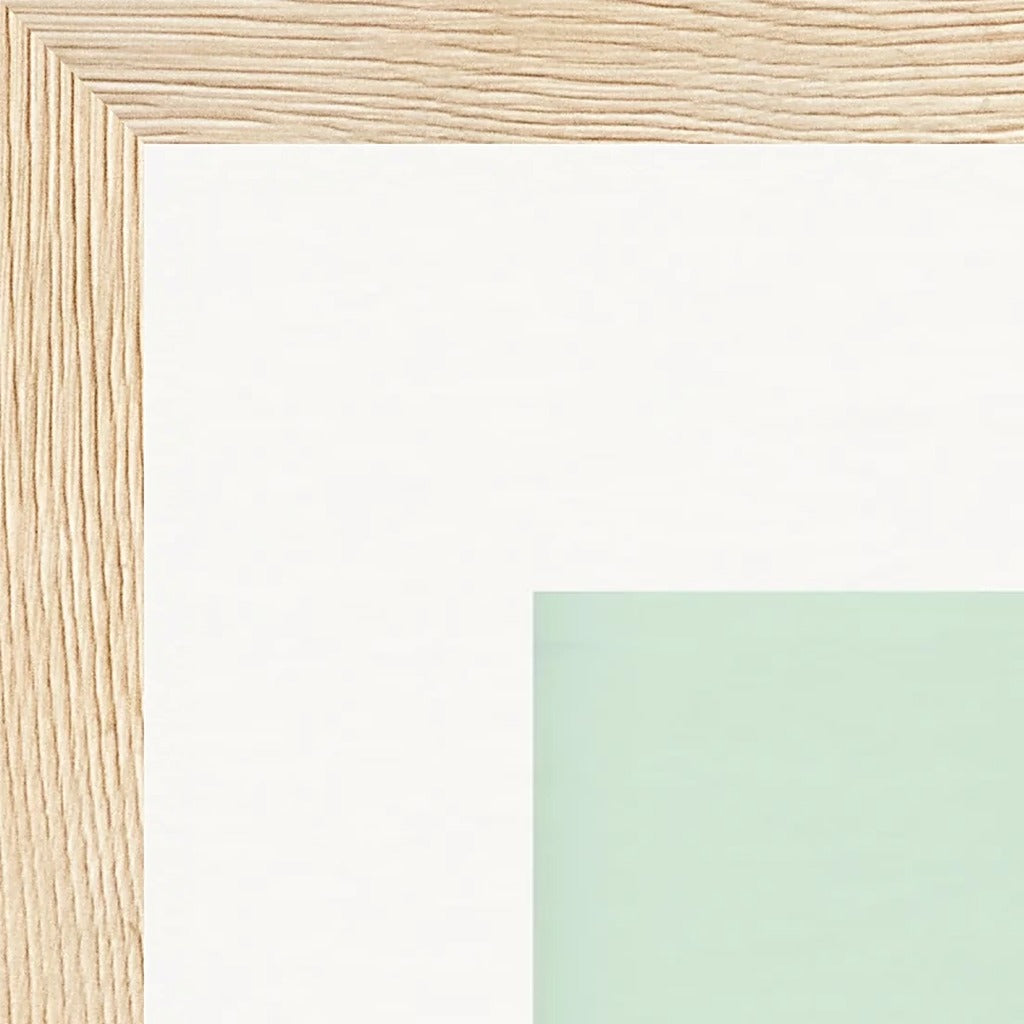 Lacey Leg Framed print 30x30 cm / 12x12″ Wood frame corner detail