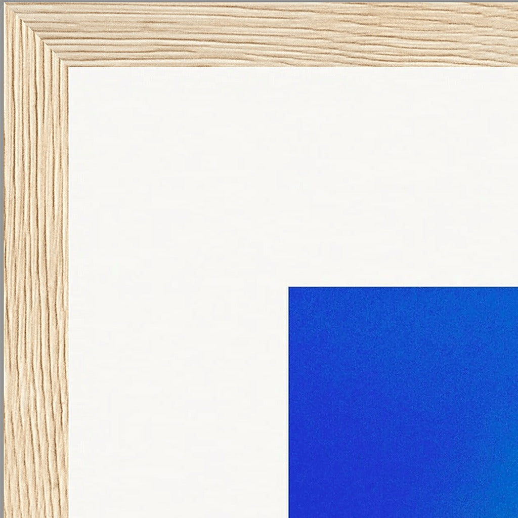 Nocturne Velvet Framed print 30x30 cm / 12x12″ Wood frame corner detail