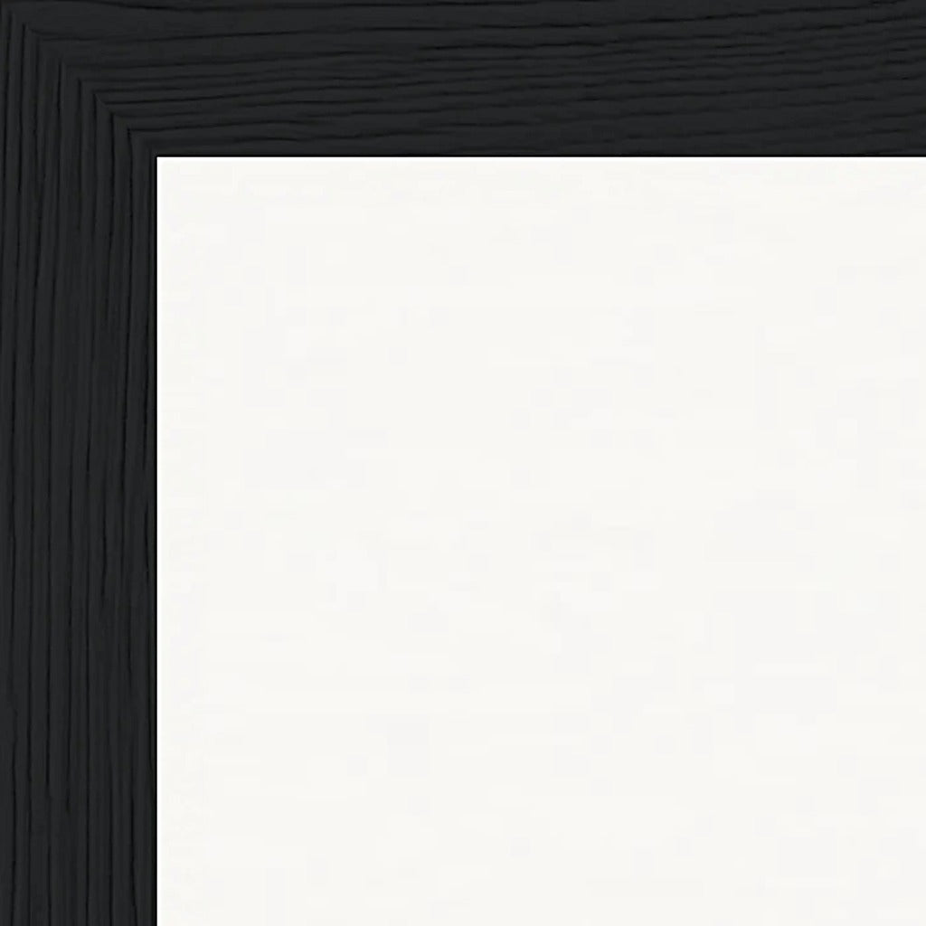 Hat On Framed print 30x40 cm / 12x16″ Black frame corner detail