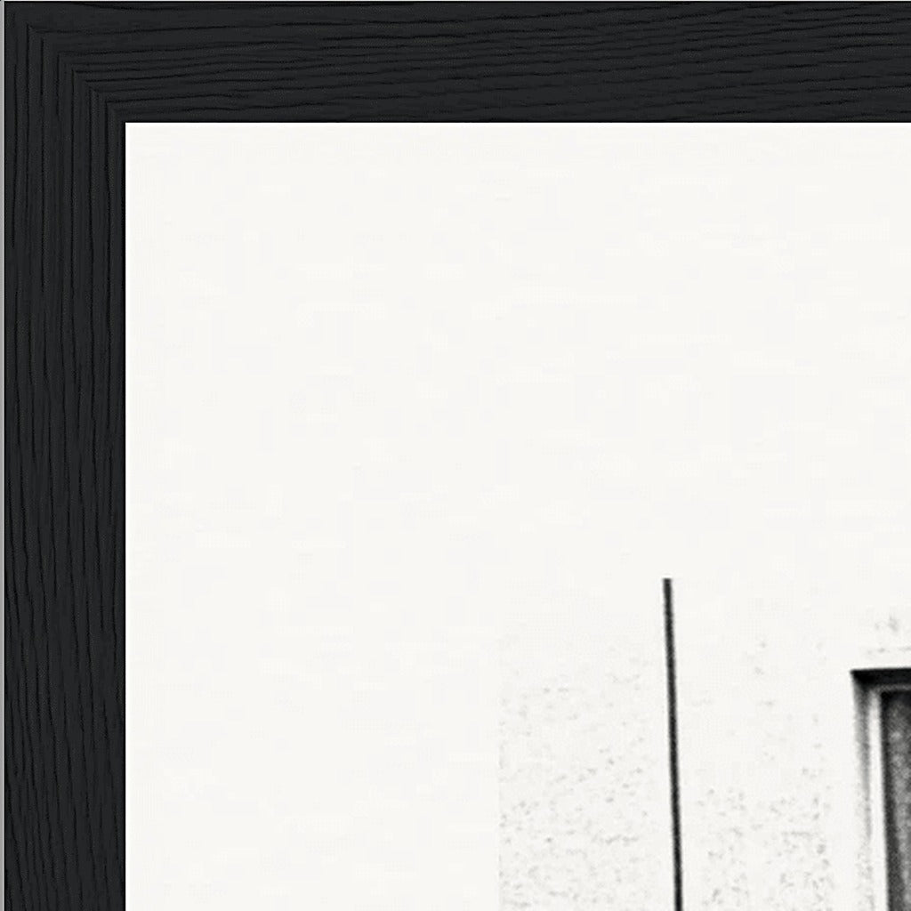 The Urban Matrix Framed print 30x40 cm / 12x16″ Black frame corner detail