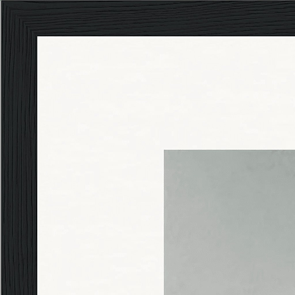 Everyday Hero Framed print 30x40 cm / 12x16″ Black frame corner detail