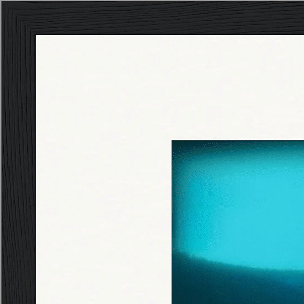 Northern Soul Framed print 30x40 cm / 12x16″ Black frame corner detail