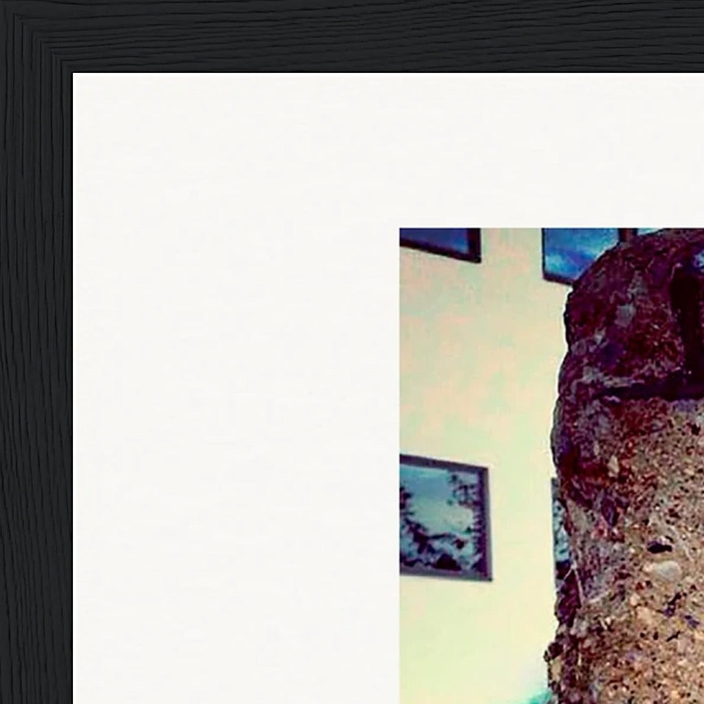 Wash It Framed print 30x40 cm / 12x16″ Black frame corner detail