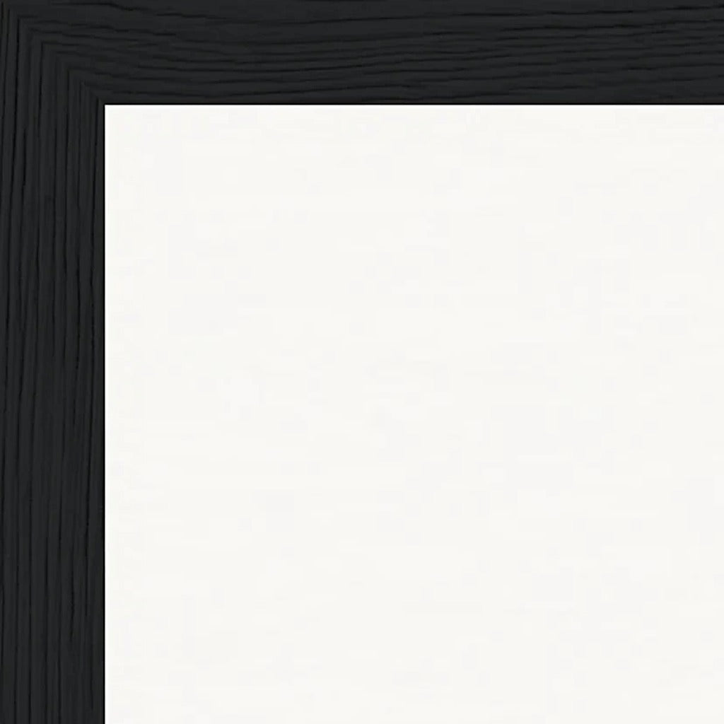 Face It Framed print 30x40 cm / 12x16″ Black frame corner detail