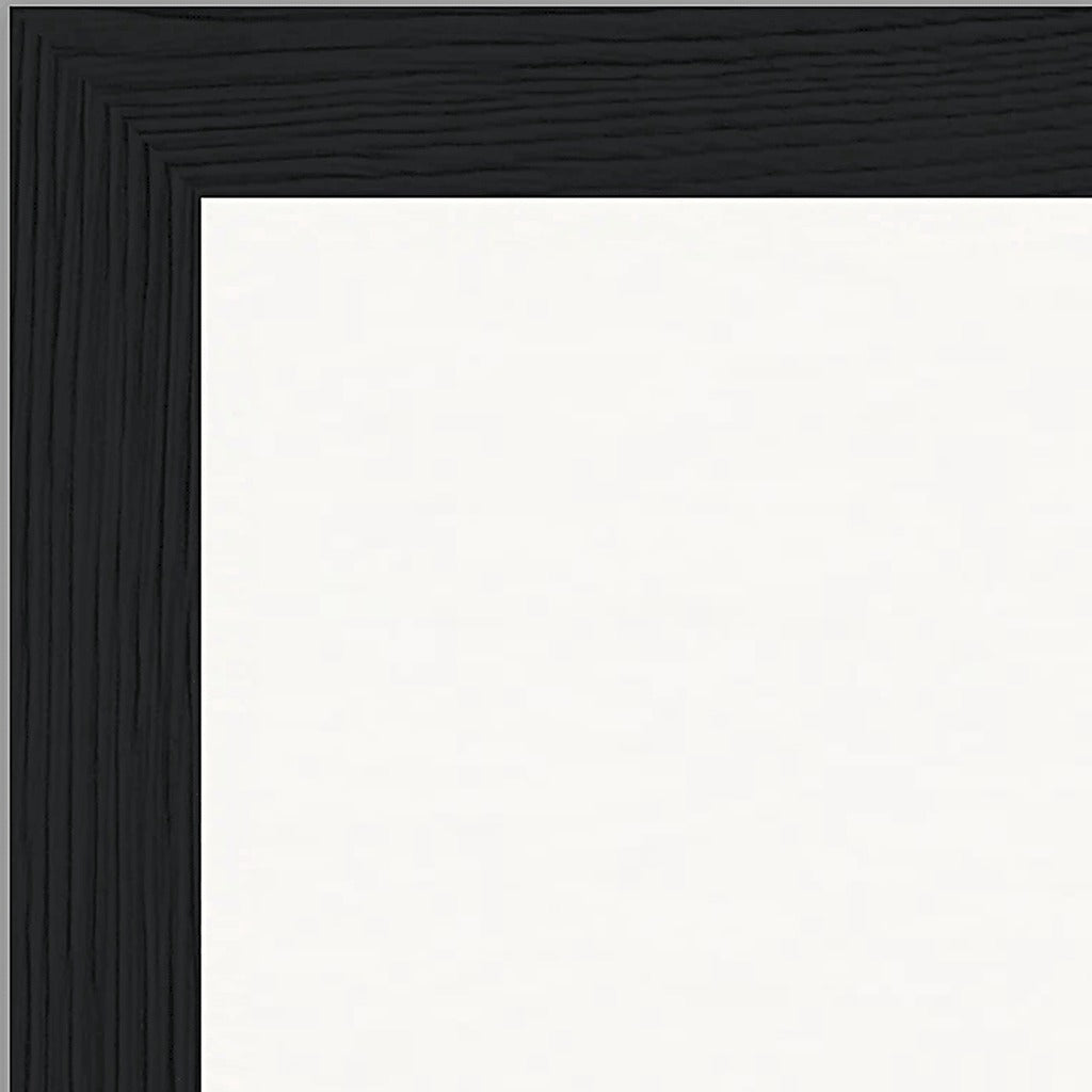 Chromatic Kiss Framed print 30x40 cm / 12x16″ Black frame corner detail