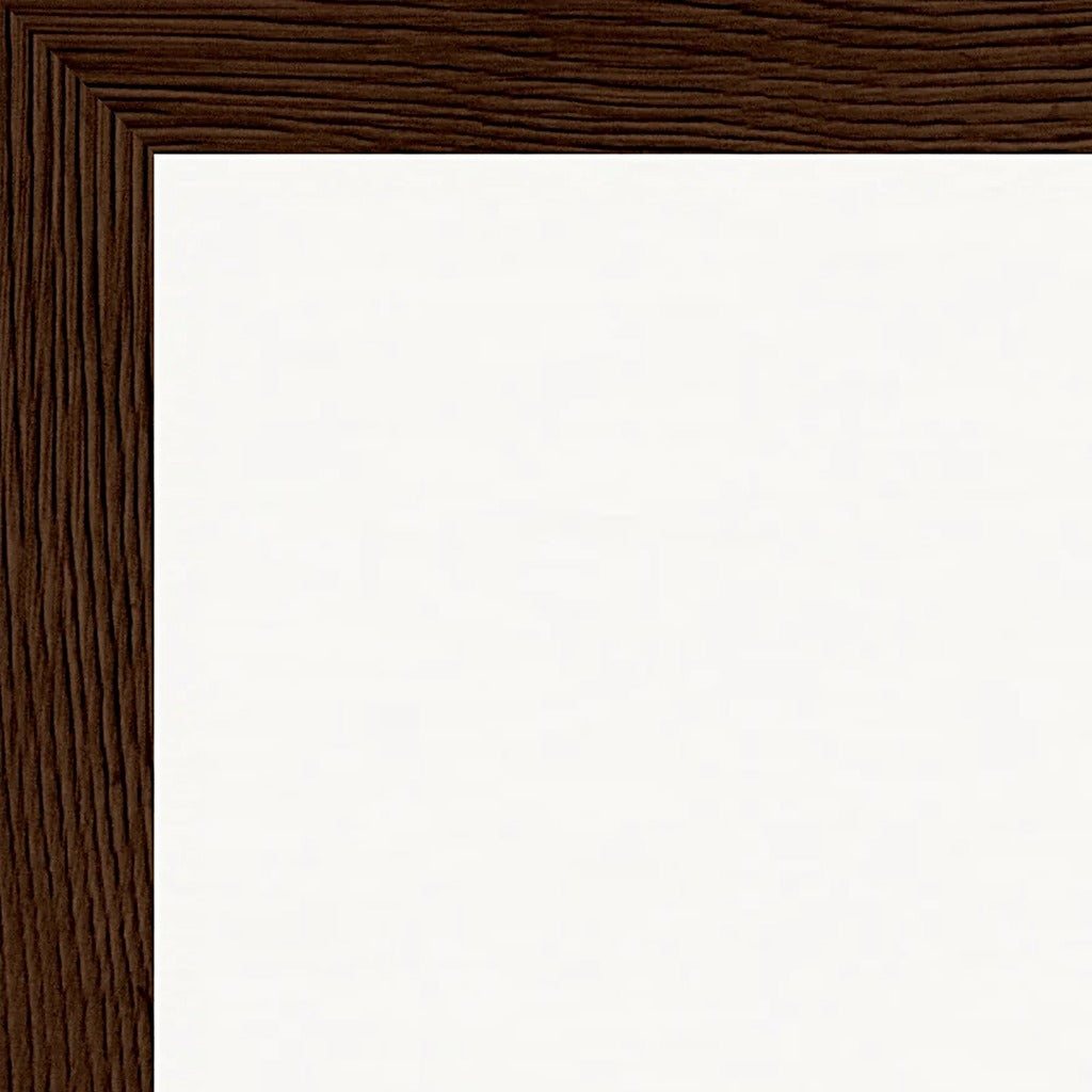 Ready to Fly Framed print 30x40 cm / 12x16″ Dark wood frame corner detail