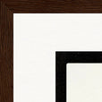 Little Secret Framed print 30x40 cm / 12x16″ Dark wood frame corner detail