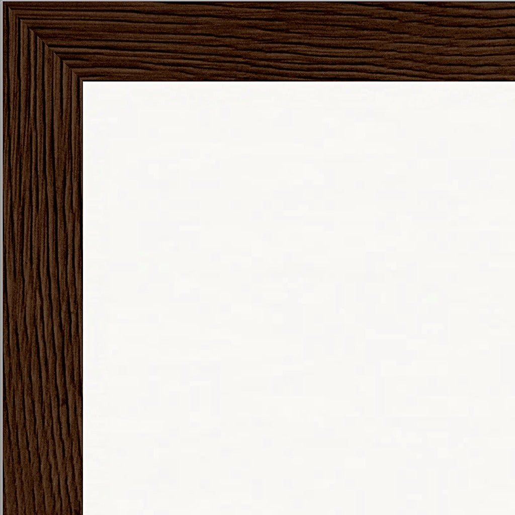 Underwater Flight Framed print 30x40 cm / 12x16″ Dark wood frame corner detail