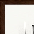 The Urban Matrix Framed print 30x40 cm / 12x16″ Dark wood frame corner detail