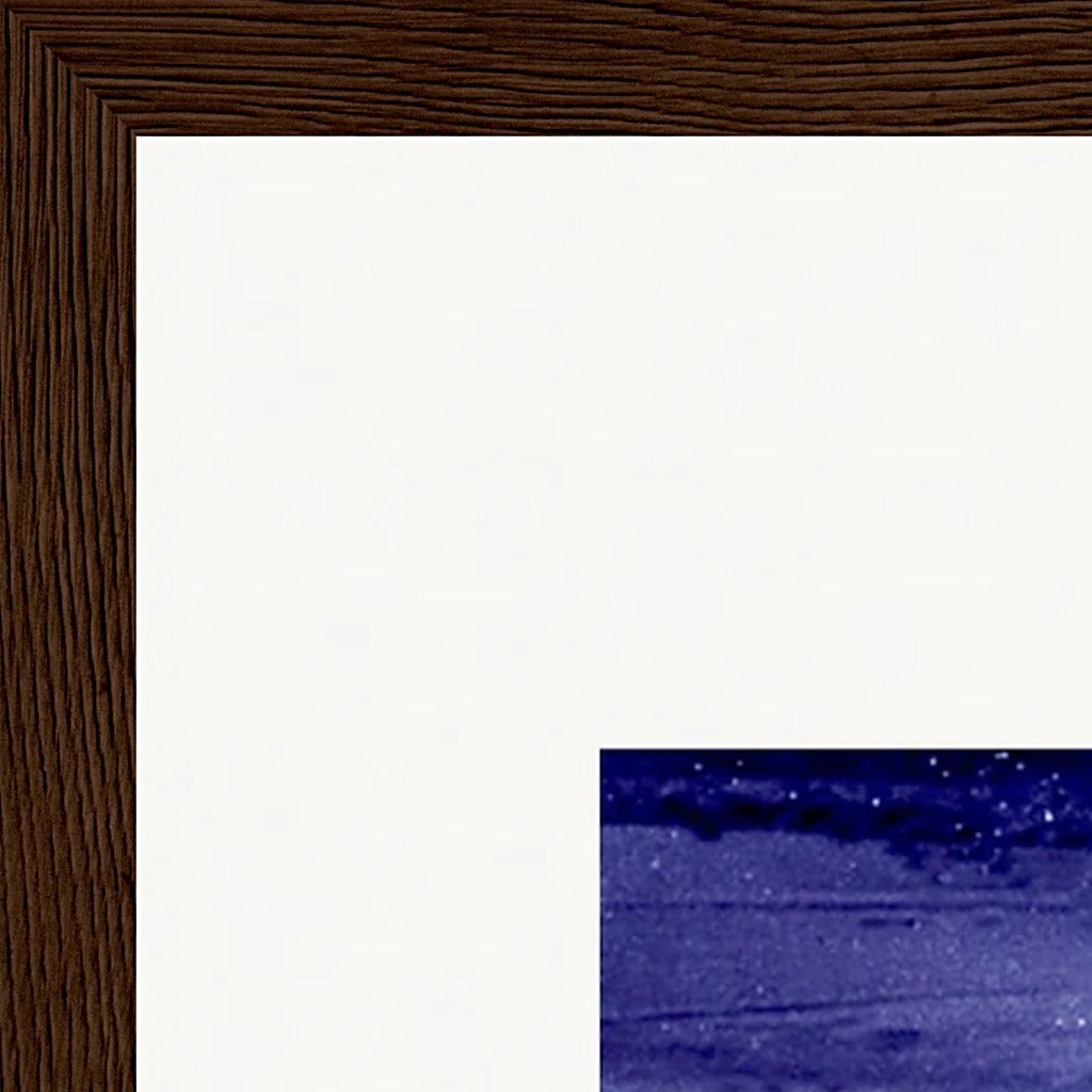 The Unwritten Path Framed print 30x40 cm / 12x16″ Dark wood frame corner detail