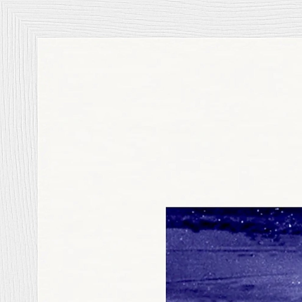 The Unwritten Path Framed print 30x40 cm / 12x16″ White frame corner detail