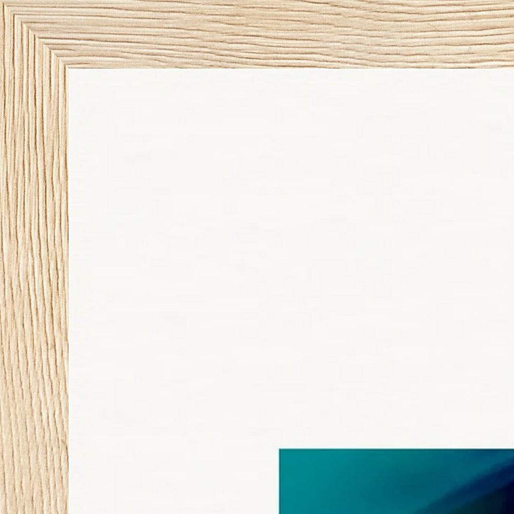 Around and Around Framed print 30x40 cm / 12x16″ Wood frame corner detail