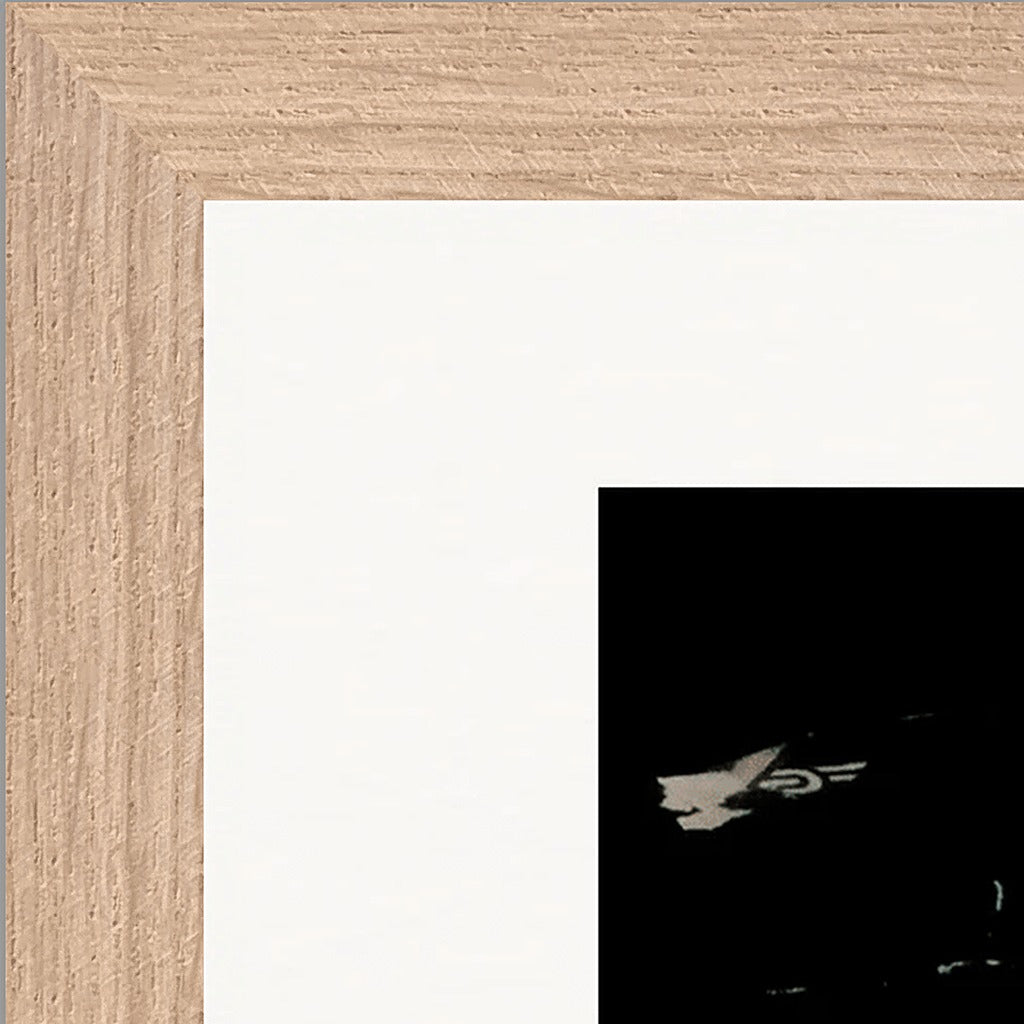Vibe of Life Framed print 30x40 cm / 12x16″ Wood frame corner detail
