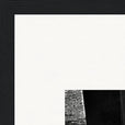 This is Where He Stood Framed print 30x45 cm / 12x18″ Black frame corner detail