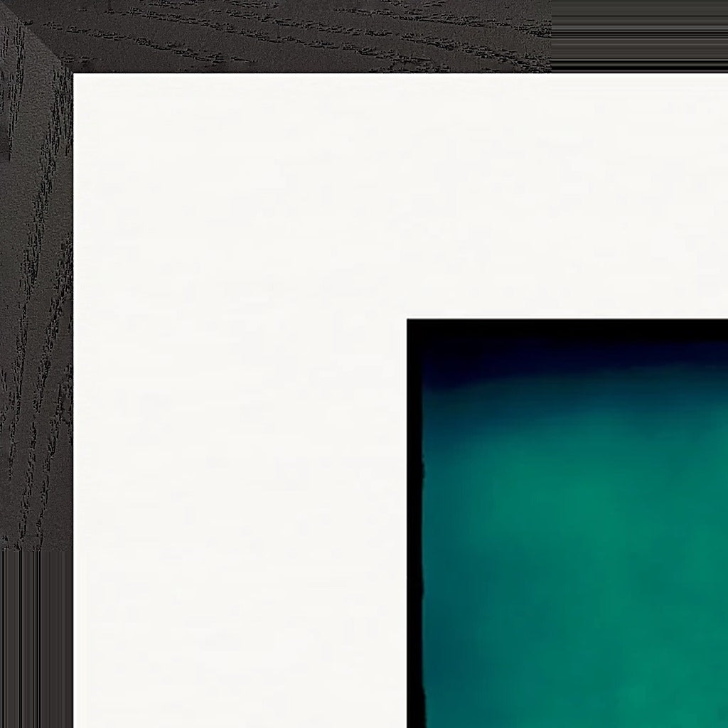 Dancing Cowboy Framed print 30x45 cm / 12x18″ Black frame corner detail