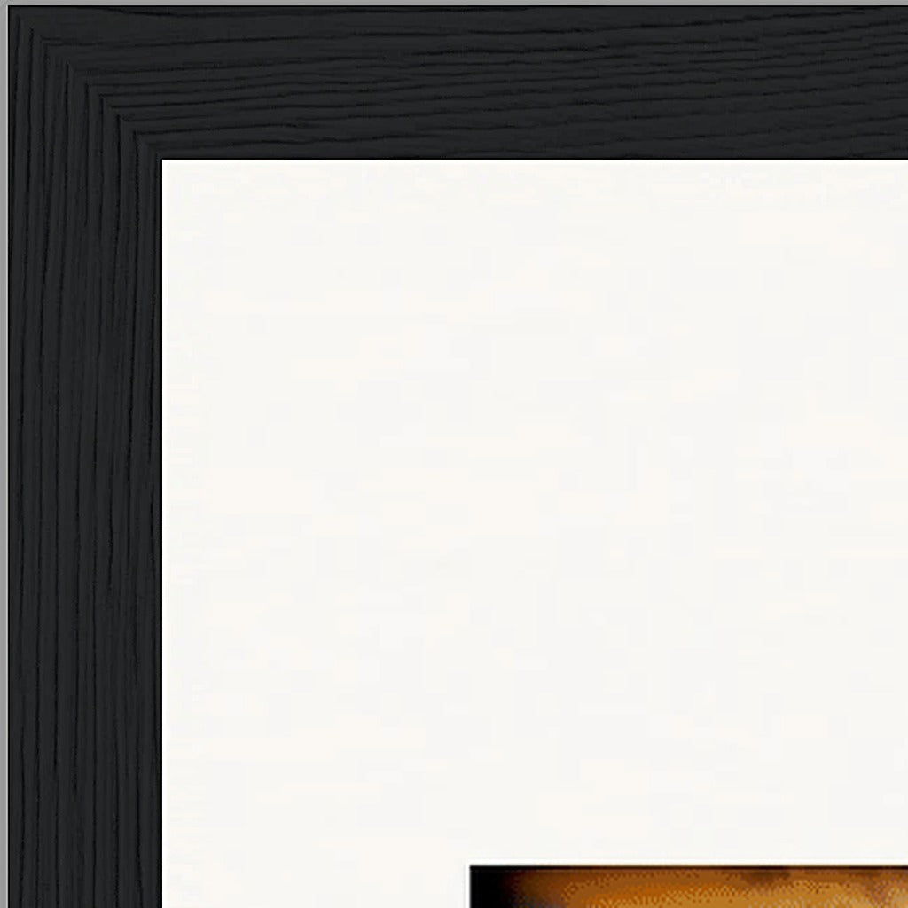 Cosmic Reflections Framed print 30x45 cm / 12x18″ Black frame corner detail