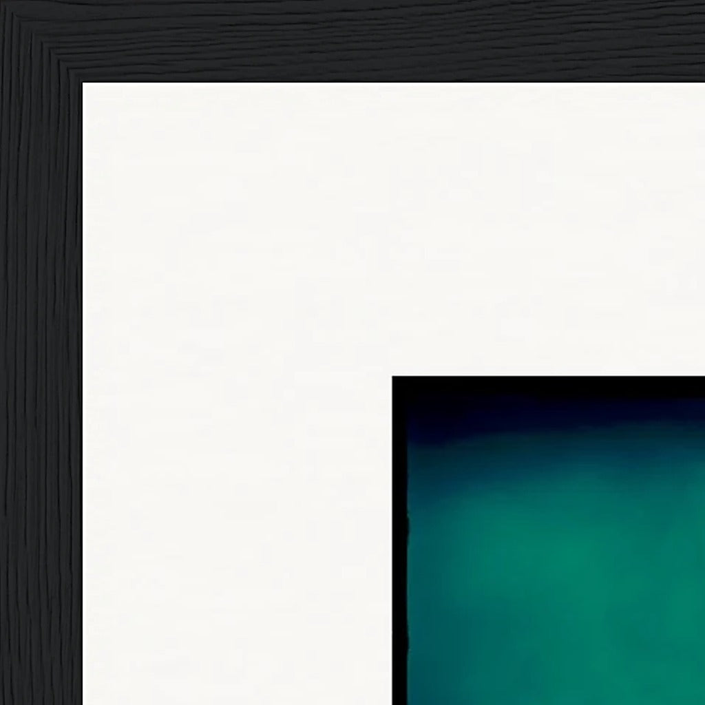 Dancing Cowboy Framed print 30x45 cm / 12x18″ Black frame corner detail