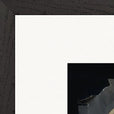 Never too Late Framed print 30x45 cm / 12x18″ Black frame corner detail