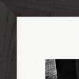 This is Where He Stood Framed print 30x45 cm / 12x18″ Black frame corner detail