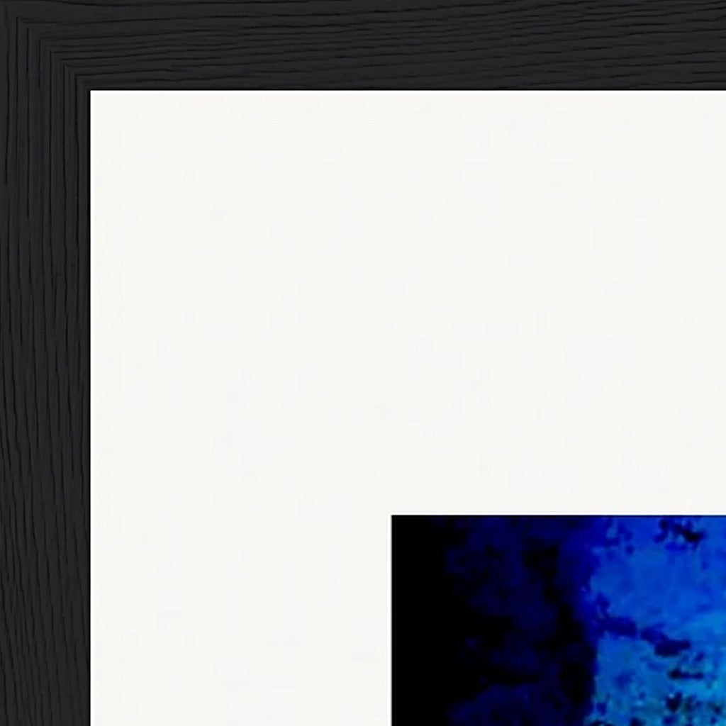 Web of Colours Framed print 30x45 cm / 12x18″ Black frame corner detail