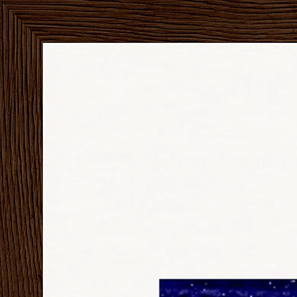 The Unwritten Path Framed print 30x45 cm / 12x18″ Dark wood frame corner detail