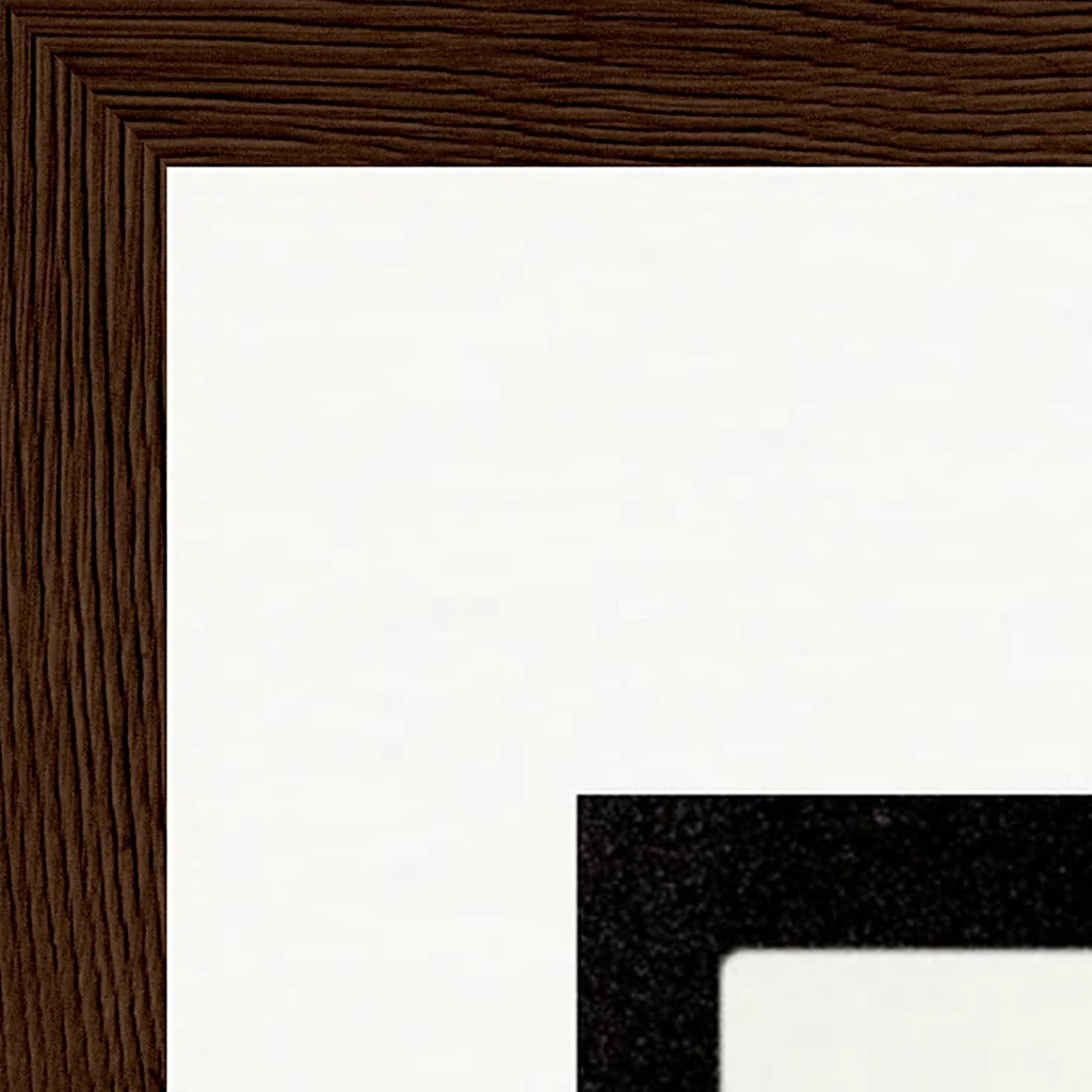 Little Secret Framed print 30x45 cm / 12x18″ Dark wood frame corner detail