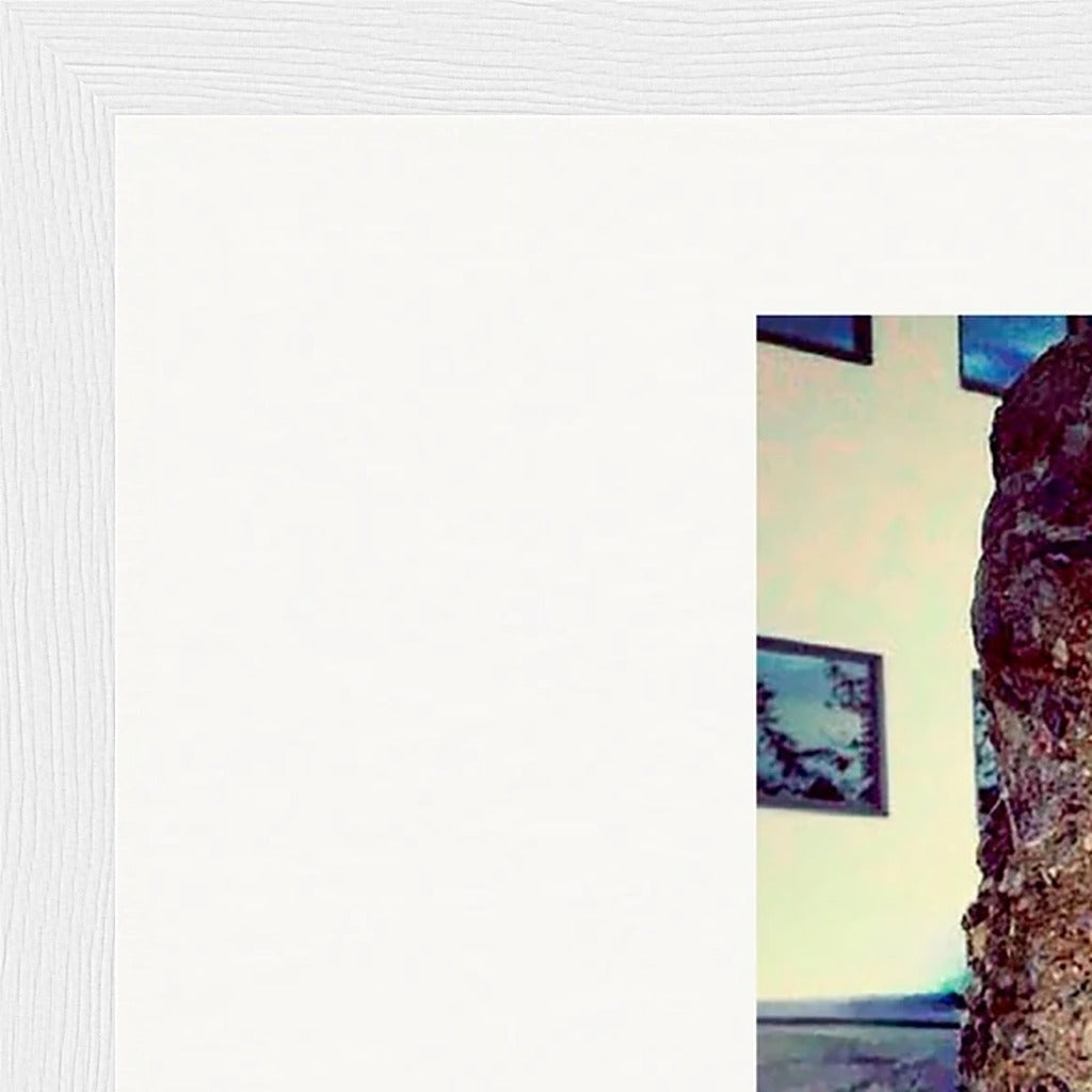 Wash It Framed print 30x45 cm / 12x18″ White frame corner detail