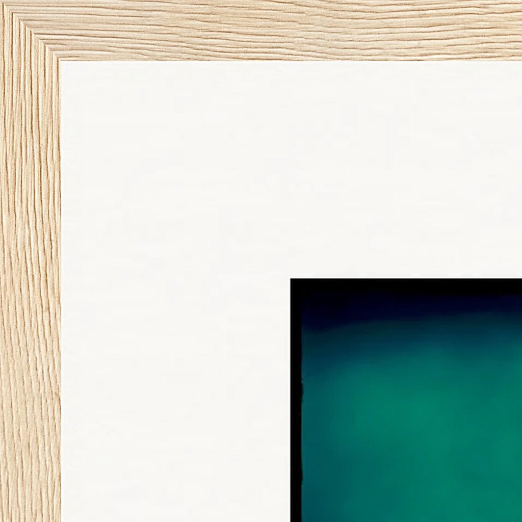 Dancing Cowboy Framed print 30x45 cm / 12x18″ Wood frame corner detail