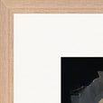 Never too Late Framed print 30x45 cm / 12x18″ Wood frame corner detail