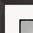 Circle of Life Framed print 40x40 cm / 16x16″ Black frame corner detail
