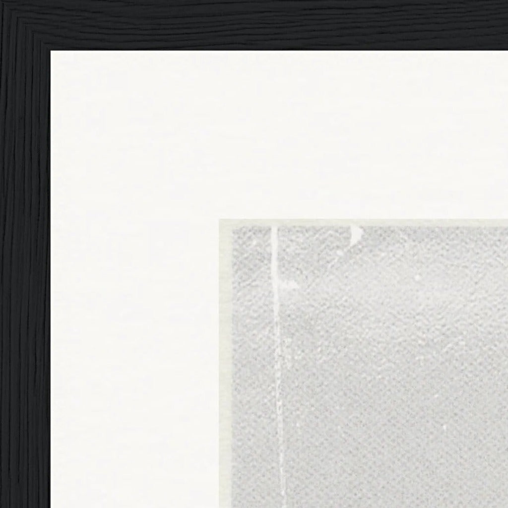 The Space We Share Framed print 40x40 cm / 16x16″ Black frame corner detail