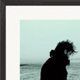 Misty Mind Framed print 40x40 cm / 16x16″ Black frame corner detail