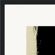 Shadow of Self Framed print 40x40 cm / 16x16″ Black frame corner detail