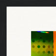 In the Eye Framed print 40x40 cm / 16x16″ Black frame corner detail