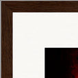 Chromatic Kiss Framed print 40x40 cm / 16x16″ Dark wood frame corner detail