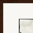 Ready to Fly Framed print 40x40 cm / 16x16″ Dark wood frame corner detail