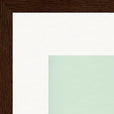 Lacey Leg Framed print 40x40 cm / 16x16″ Dark wood frame corner detail