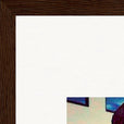 Wash It Framed print 40x40 cm / 16x16″ Dark wood frame corner detail