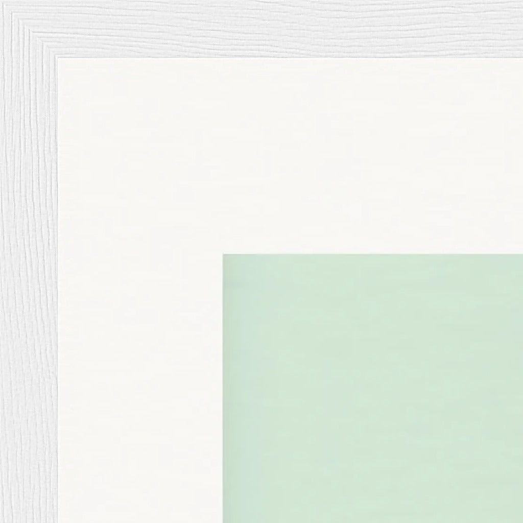Lacey Leg Framed print 40x40 cm / 16x16″ White frame corner detail