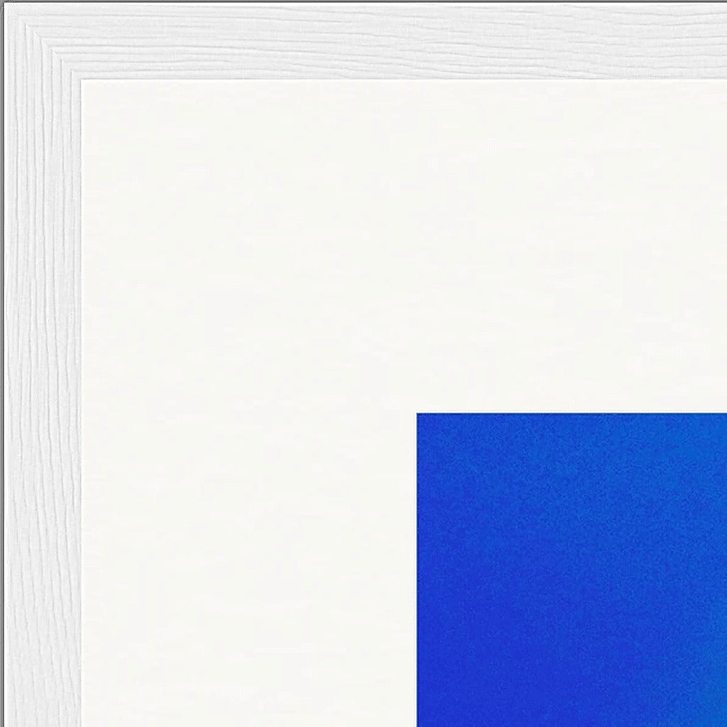 Nocturne Velvet Framed print 40x40 cm / 16x16″ White frame corner detail