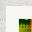 In the Eye Framed print 40x40 cm / 16x16″ White frame corner detail